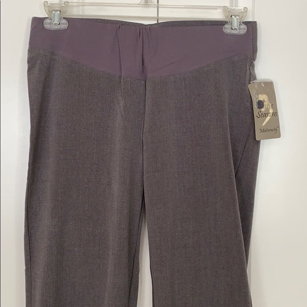 Three Seasons Maternity Adjustable Waist Grey Pant